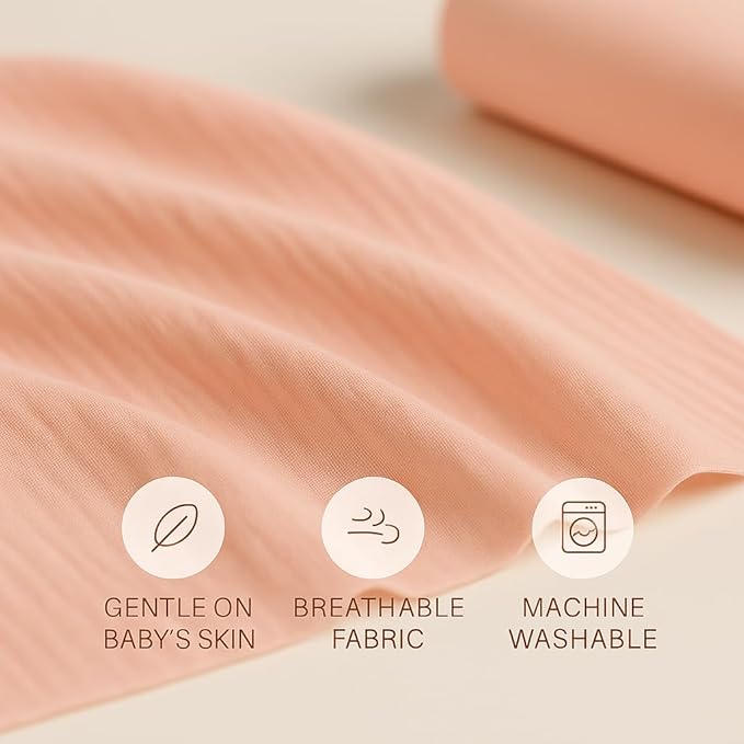 Soft 100% Cotton Swaddles for Newborns, 2- Pack - Large, Breathable Baby Blanket - Versatile, Durable Muslin Swaddle Blankets - Perfect Newborn Essentials