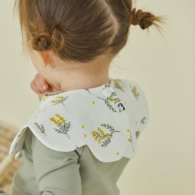 Konny Baby Bibs Set, 360 ° Rotate, Soft and Absorbent Bandana Drooling for Boys Girls baby Essentials