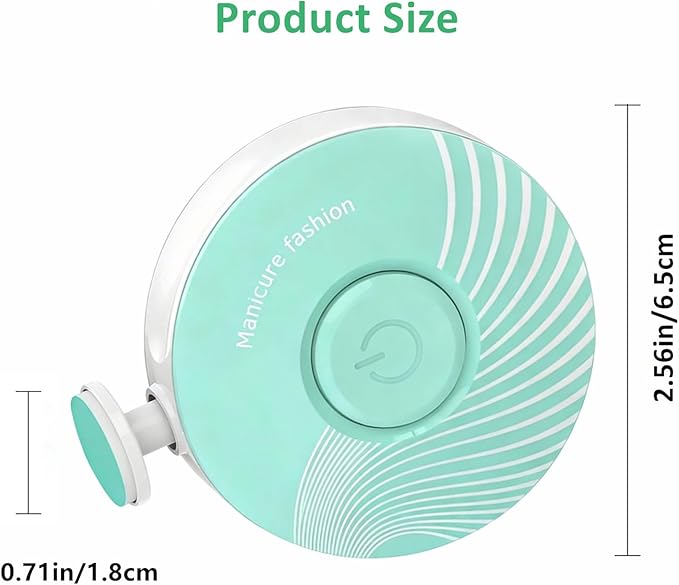 Electric Baby Nail Trimmer, Baby Nail File, Baby Nail Clippers, 6 Grinding Heads, Safe Quiet Baby Nail Grooming Care Kit for Newborn Infant Toddler Adult Battery Operated (Not Included)