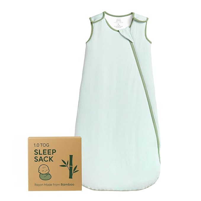 Cozy Seal Rayon Made from Bamboo Sleep Sack 1.0 TOG 18-36 Months Unisex Baby Sleeping Bag with 2-Way Zipper Breathable Wearable Blanket Baby