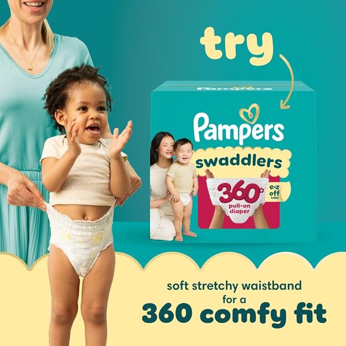 Pampers Baby Diapers - Swaddlers - Size 5, 19 Count, Ultra Absorbent Disposable Infant Diaper