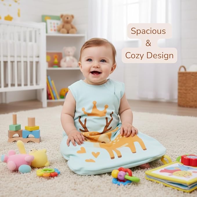 YumiBabe Premium Baby Sleep Sack, Organic Bamboo Wearable Blanket Ultra-Soft, Safe, Breathable Baby Sleeping Bag