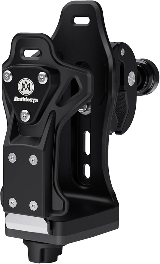 Extra Large Motorcycle Cup Holder Anti Theft, Mathtoxyz Bike Water Bottle Holder 1.95 – 3.6 inch Universal Size Handlebar Drink Holder Cage for Moto Bicycle, Boat, Scooter, Stroller, Wheelchair