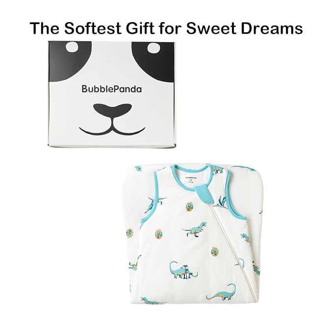 BubblePanda Rayon Made from Bamboo Sleep Sack 2t-3t 1.0 Tog Soft Toddler Sleeping Sack 24-36 Months for Babies 2-Way Zipper Baby Wearable Blanket