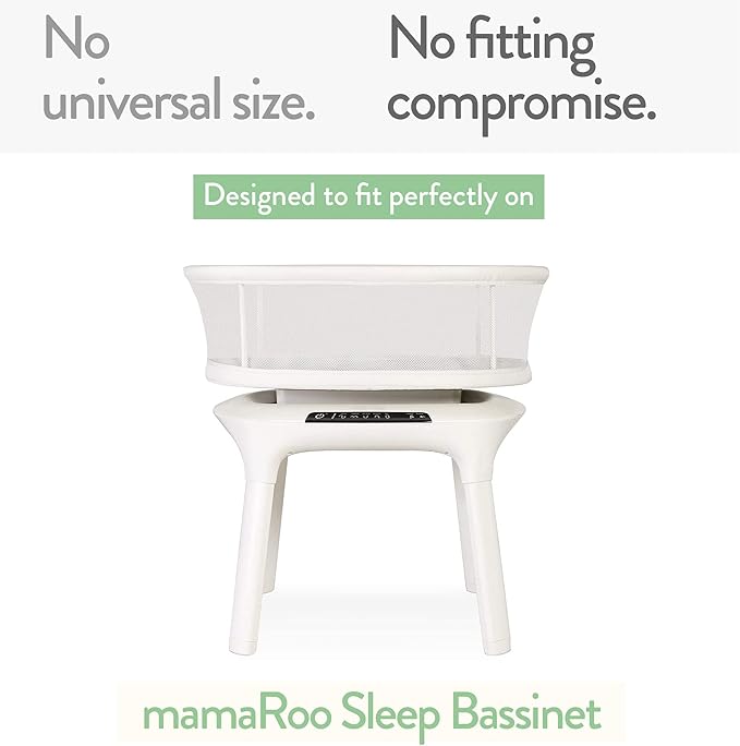 Bassinet Sheets Compatible with 4moms Mamaroo Sleep Bassinet - Fits 18 x 30 Inch Oval Bassinet Mattress – Snuggly Soft 100% Jersey Cotton – 2 Pack – Beige + Rusty Brown – 2 Pack