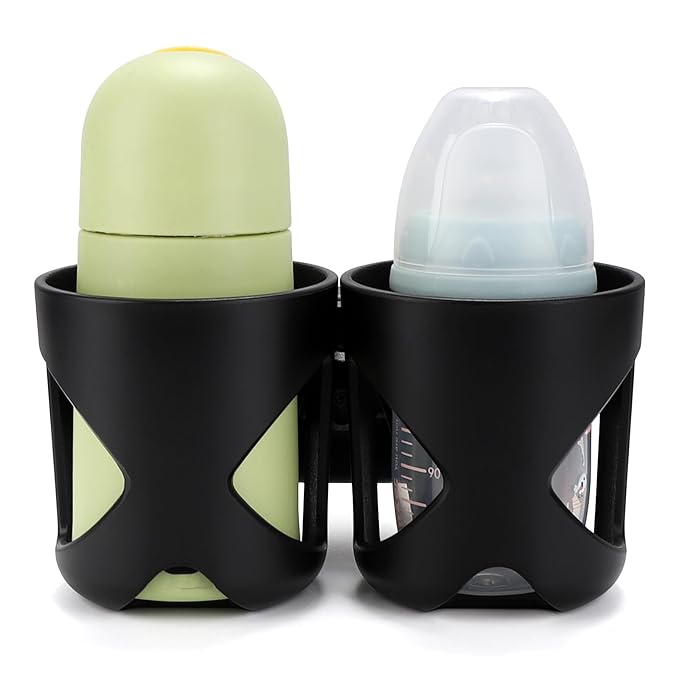Accmor Universal Cup Holder, Stroller Cup Holder, 360° Rotatable Large Caliber Designed Bottle Holder for Stroller, Bike, Wheelchair, Walker, Scooter