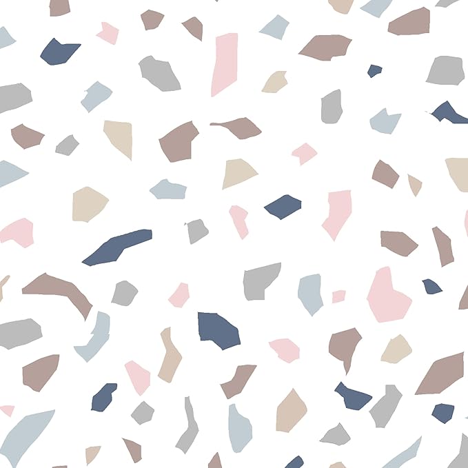 Lambs & Ivy Signature Terrazzo Abstract Organic Cotton Fitted Crib Sheet