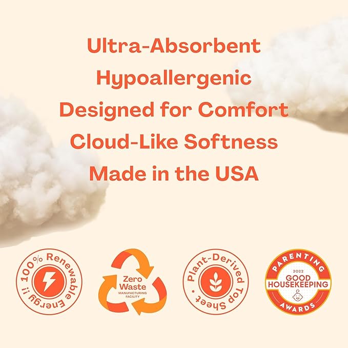 Hello Bello Premium Diapers Size 6, 68 Count Disposable, Extra-Absorbent, and Hypoallergenic Baby Diapers with Snug and Comfort Fit, Sunnyside Up Pattern Value Pack