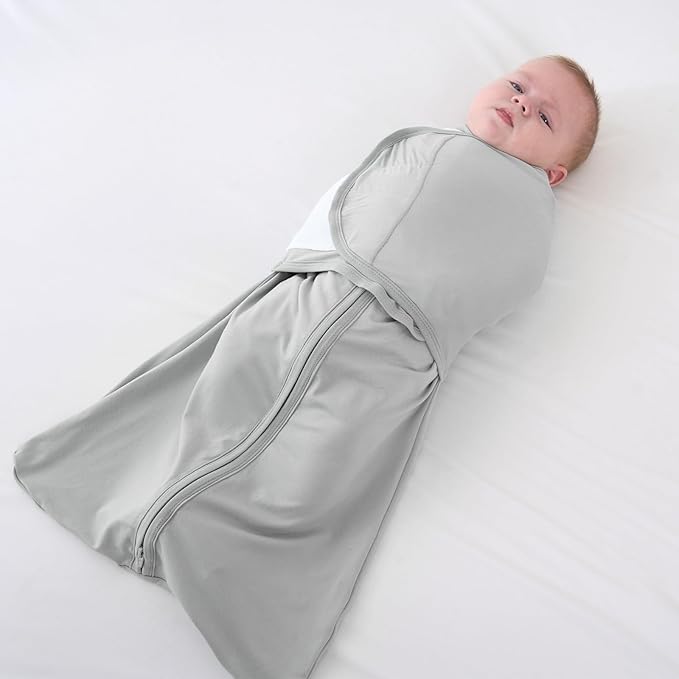 littogoose 2-Pack 0.5 TOG Newborn Sleep Sack, All-in-One Swaddle Wrap with Silent Velcro for Infants (0–3 Months)