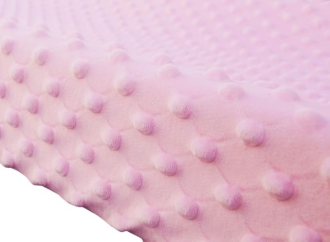BlueSnail Ultra Soft Minky Dot Changing Pad Cover 2 Pack (Gray+Pink, 2 Pack)