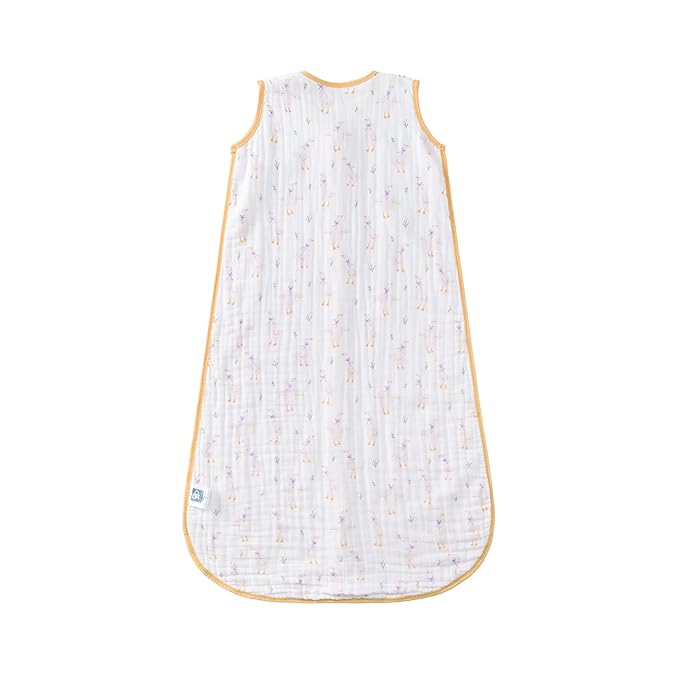 TADO MUSLIN Baby Sleep Sack 2-4 T Baby Wearable Blanket 100% Organic Cotton 0.5 TOG Toddler Sleep Sacks 2- Way Zipper Soft 4 Layers Muslin 2T 3T 4T Goose Yellow