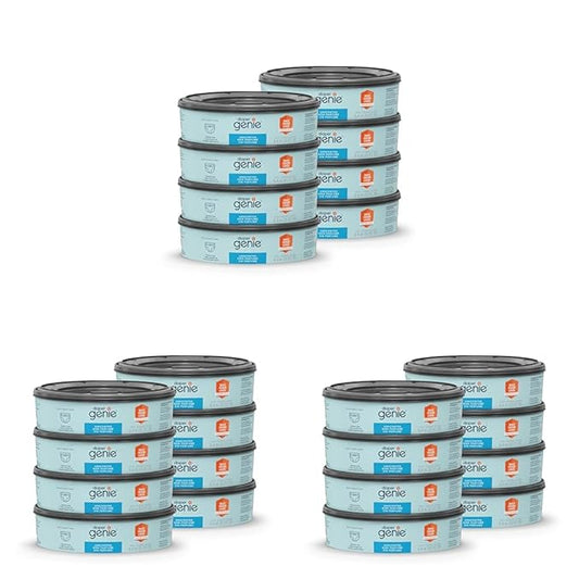 Diaper Genie Bags Refills 270 Count with Max Odor Lock | Holds Up to 2160 Newborn Diapers (Pack of 24)