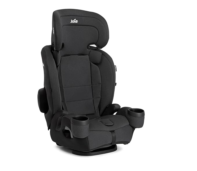 Joie Saffron SI 4-in-1 Car Seat – Car Seat for Infants to Toddlers to Big Kids - 4 Modes, 10-Position No-Rethread Headrest & Harness (Shale)
