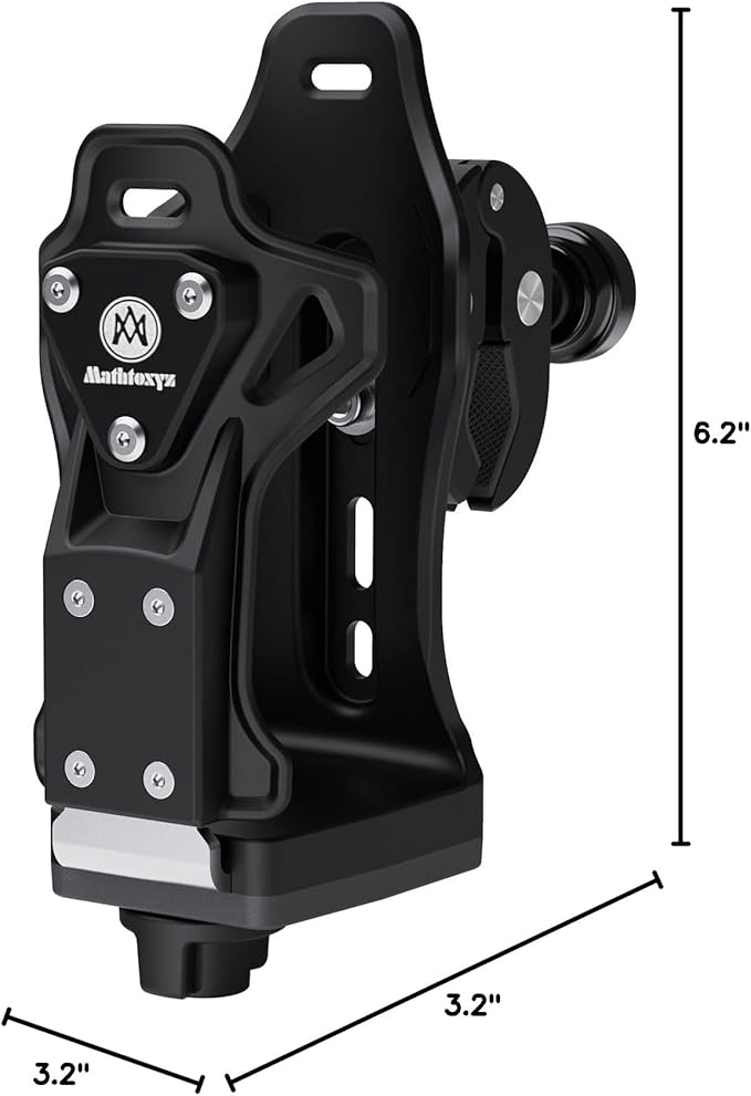 Extra Large Motorcycle Cup Holder Anti Theft, Mathtoxyz Bike Water Bottle Holder 1.95 – 3.6 inch Universal Size Handlebar Drink Holder Cage for Moto Bicycle, Boat, Scooter, Stroller, Wheelchair