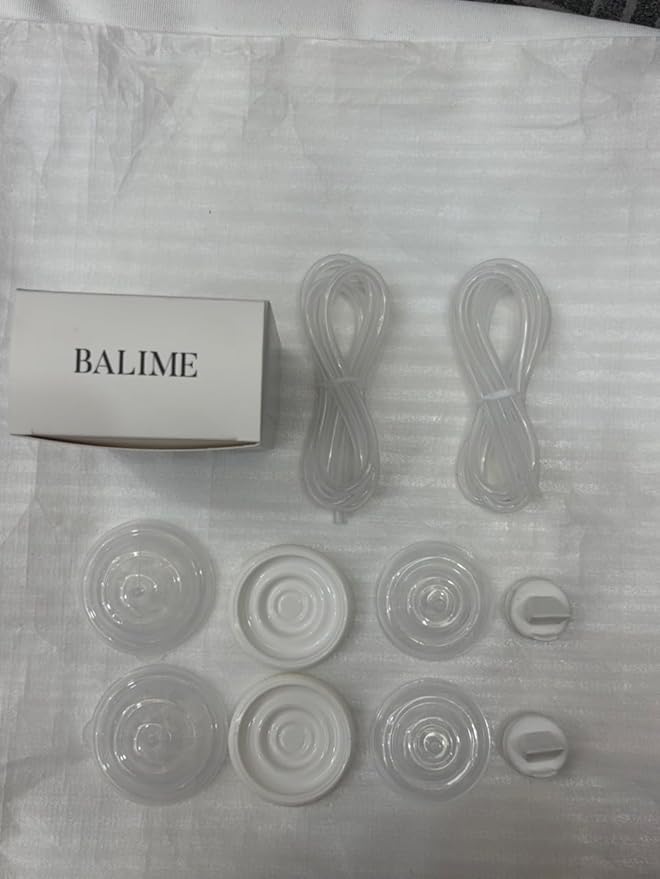 BALIME Pump Parts Compatible with Spectra S1/S2/9 Plus, Not Original Accessories, Full Set Replacements Include 21mm Flanges, Valves, Backflow Protectors (Duckbills Included), Tubings and Bottles