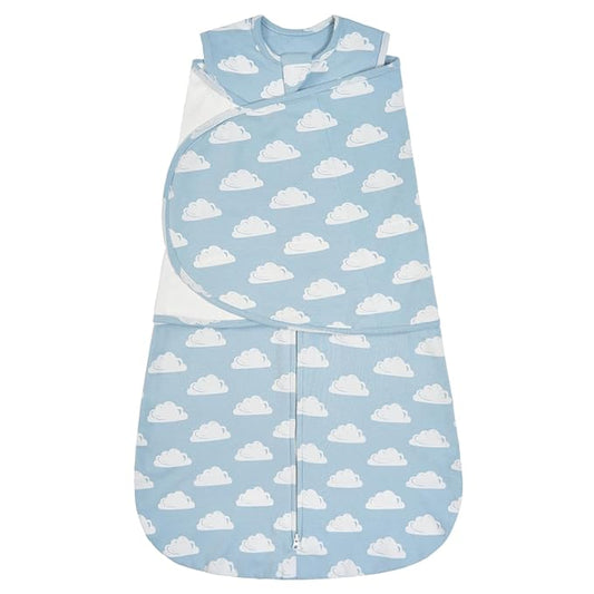 ZIGJOY Baby Swaddle Sleep Sack, 1.0 TOG Sleep Sack Swaddles for Newborns & infant 6-12 Months 100% Cotton Baby Wearable Blanket for Newborn Registry Essentials