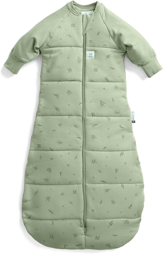 ergoPouch Jersey Sleeping Bag 1.0 TOG – Arms-Out Baby Sleep Sack, Ideal Transition from Swaddling, Slim Fit Keeps Baby Secure & Comfortable, Soft Breathable Fabric (3–12 Months, Willow)