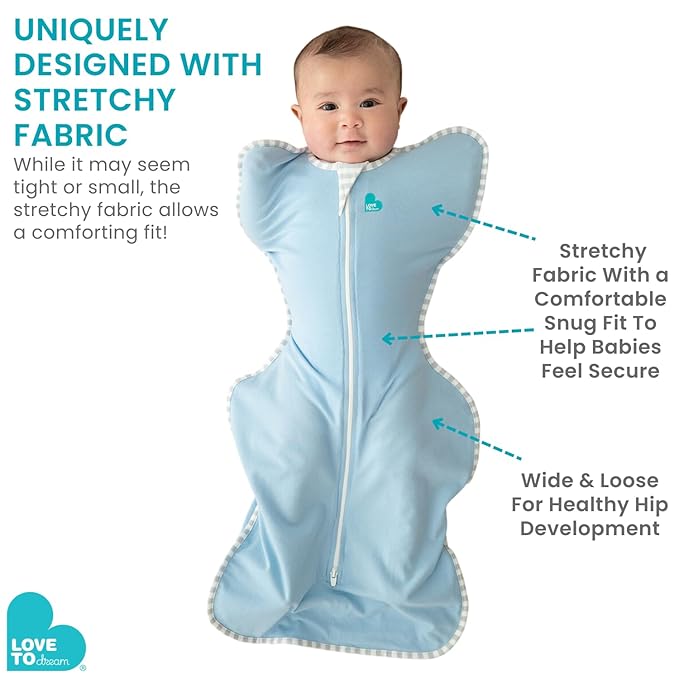 Love to Dream Swaddle UP Extra Warm 3.5 TOG, Dramatically Better Sleep, Allow Baby to Sleep in Preferred Arms Up Position for Self-Soothing, Snug Fit Calms Startle Reflex, Olive, Newborn, 5-8.5 lbs