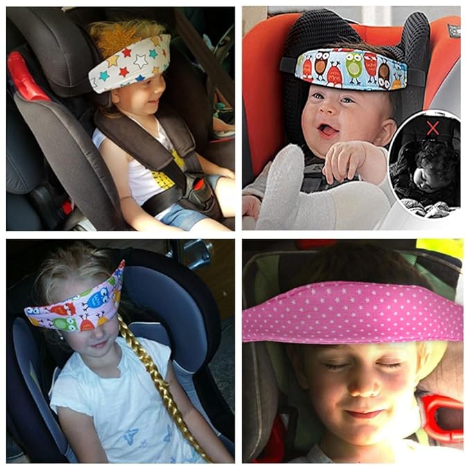 Baby Car Seat Headrest, Toddler Neck Pillow for Car Seat & Stroller – Infant Head Band Strap for Sleeping Kids, Children, and Toddlers