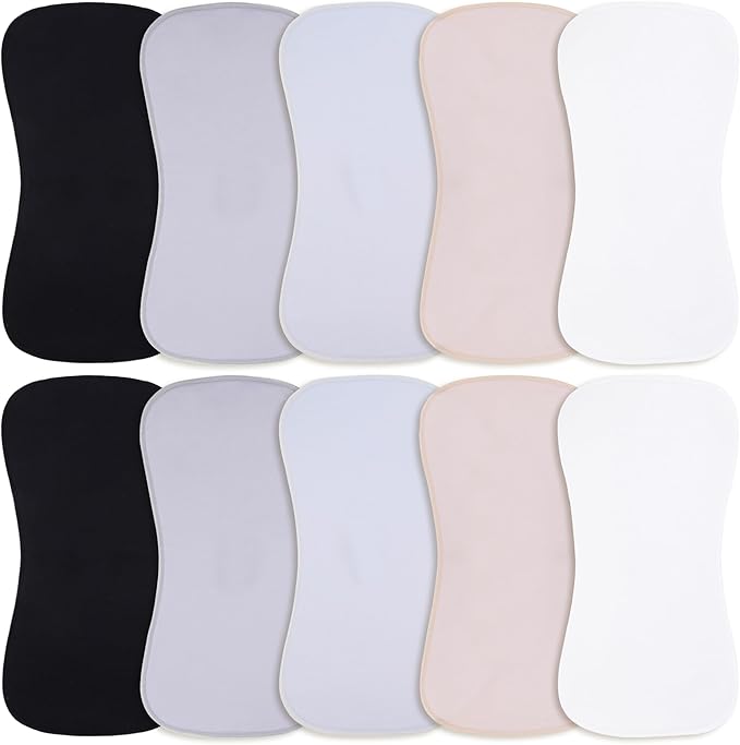 Benoxine 10-Pack Burp Cloths for Baby Boys and Girls - Organic Baby Burp Cloth,Baby Washcloths, Burp Rags, Large Neutral Burp Clothes for Newborn