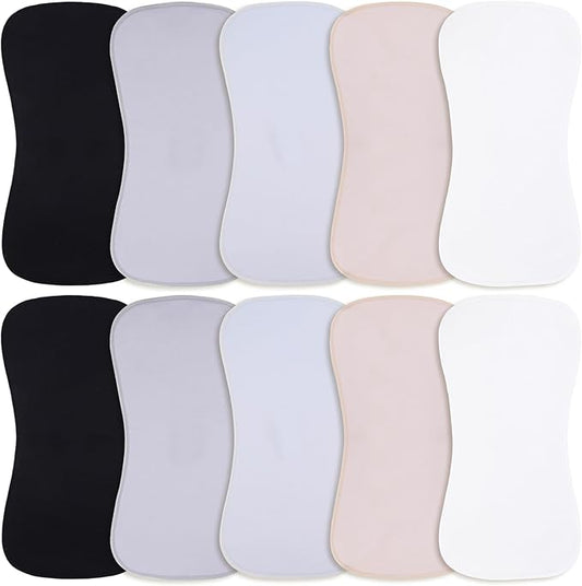 Benoxine 10-Pack Burp Cloths for Baby Boys and Girls - Organic Baby Burp Cloth,Baby Washcloths, Burp Rags, Large Neutral Burp Clothes for Newborn