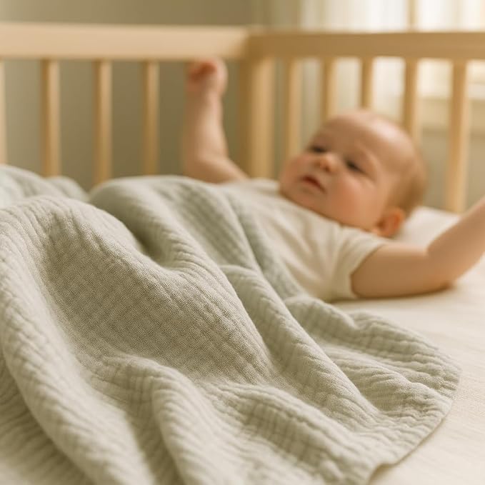 Soft 100% Cotton Swaddles for Newborns, 2- Pack - Large, Breathable Baby Blanket - Versatile, Durable Muslin Swaddle Blankets - Perfect Newborn Essentials
