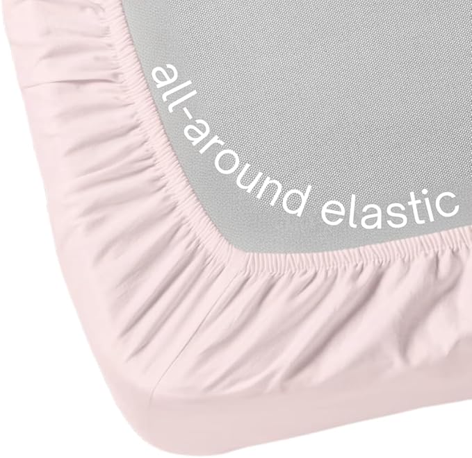 100% Cotton Fitted Sheet Only - Deep Pocket up to 16inch - All-Around Elastic - T-Shirt Fabric Jersey Knit - Extra Soft - Easy Fit - All Season - Comfy (Pink, King)