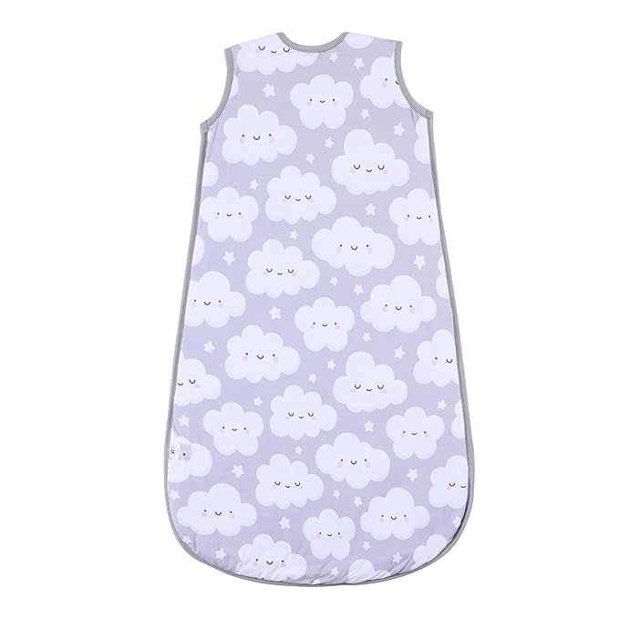 TADO MUSLIN Baby Sleep Sack 2-4 T 95% Rayon from Bamboo 5% Spandex Boys & Girls Wearable Blanket 1.0 TOG Toddler Sleeping Sack 2- Way Zipper X-Large Cloud