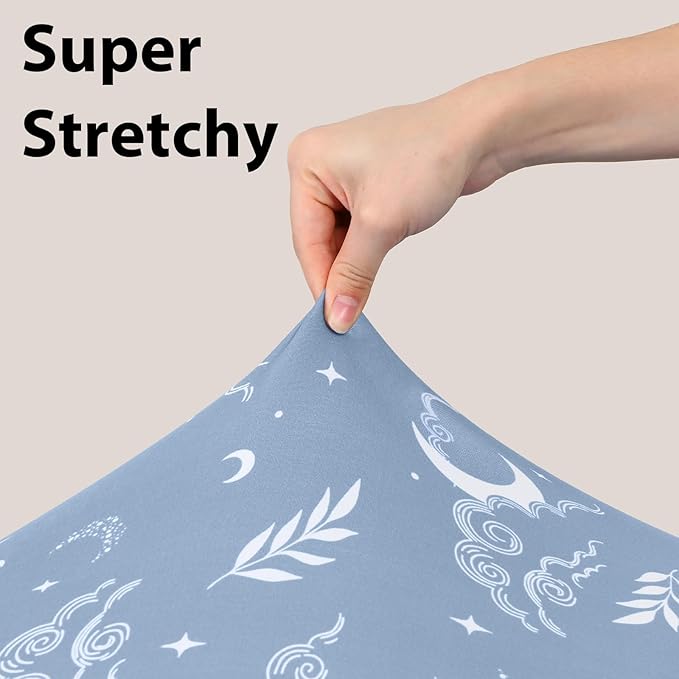 Baby Crib Sheets for Boys and Girls, 3 Pack Fitted Toddler Bed Sheets Neutral for 52”x28” Standard Crib and Toddler Mattresses, Super Soft Microfiber Green Starry Sky