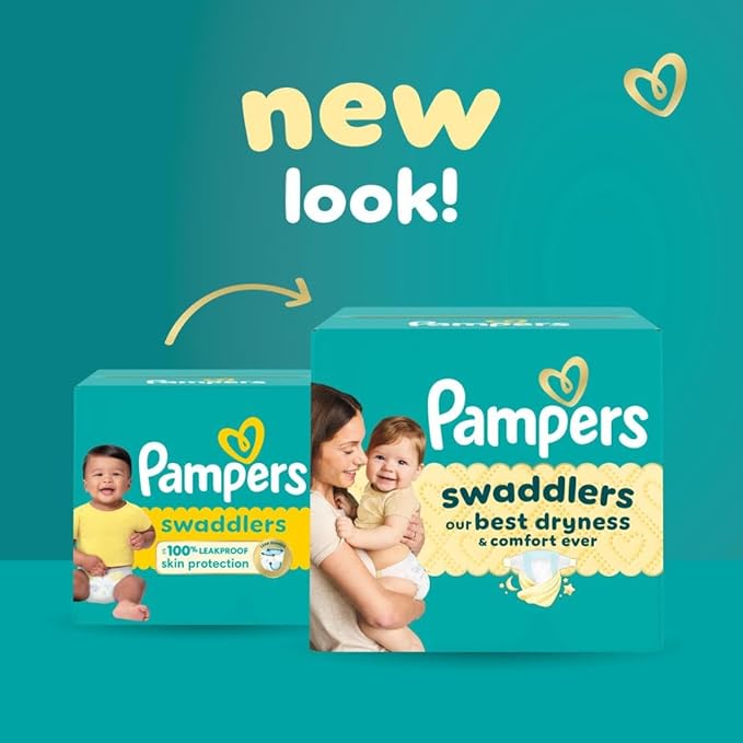 Pampers Swaddlers Diapers, Size 4 (15-34 lbs), 66 Count, Absorbent, Keeps Baby Dry and Comfortable, Skin Safe Disposable Baby Diaper (Packaging May Vary)