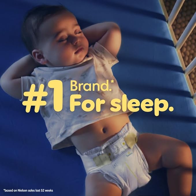 Pampers ZZZ Overnight Diapers, Size 4 (22-37 lbs), 104 Count, Nighttime Protection Disposable Baby Diaper, Night Time Leak and Skin Protection