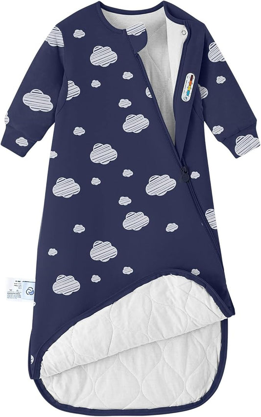 kaiya baby Unisex Sleeping Bag for Babies and Toddlers 2.5 Tog Sleep Sack, Long Sleeve Sleep Sack, Wearable Blanket Baby
