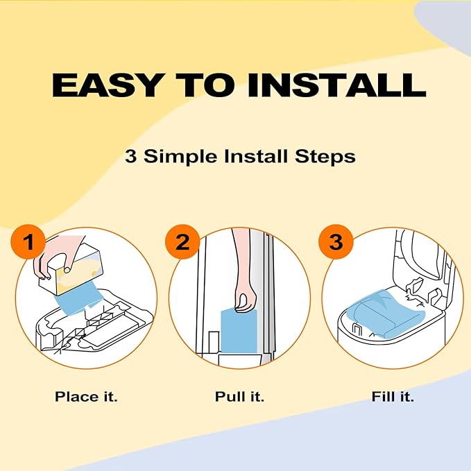 Diaper Pail Refills Bags Compatible with Genie Easy Roll Signature & Platinum Diaper Pails | Holds Up to 1410 Newborn Diapers Per Refill | 7 Layer Odor Barrier Technology, 2Pack(60 Bags)