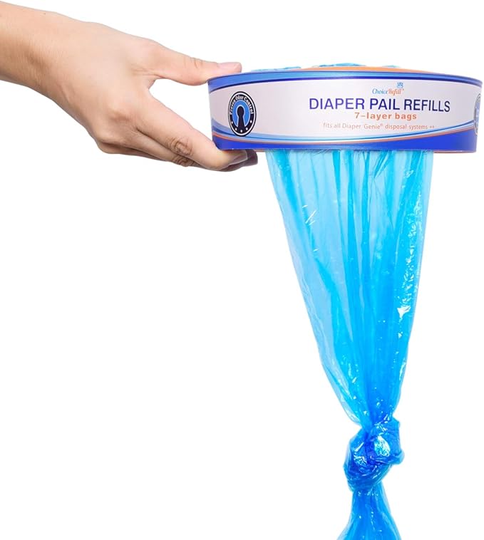 ChoiceRefill Compatible with Diaper Genie Pails, 8-Pack, 2600 count