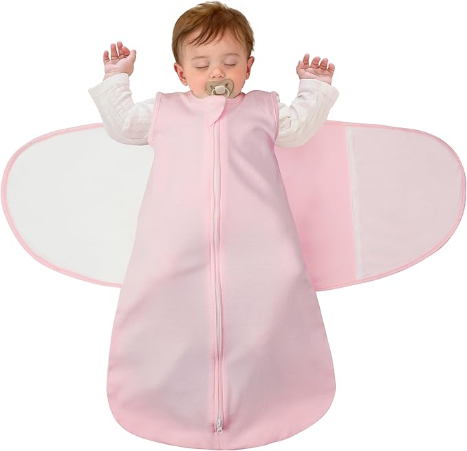 LILBESTIE Baby Swaddle Sleep Sack, 1.0 Tog New-Parent-Friendly Swaddle for Newborns & infant 6-12 Months Baby Wearable Blanket Reduce Startle Reflex, Newborn Boys Girls Registry Essentials