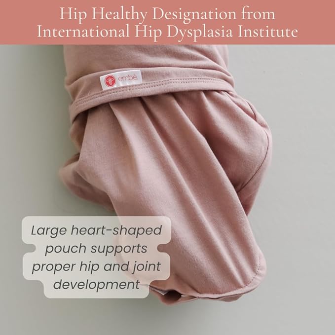 embé 2-Way Starter Baby Swaddle, 6-14 lbs, Newborn Infant Swaddle Sack 0-3 Months, Zip, Hook & Loop Fastener 0-3 Months Baby Wrap, Hip Healthy - Clustered Flowers