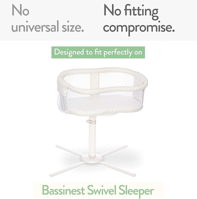 Bassinet Fitted Sheets for Halo Bassinest Swivel Sleeper Mattress – Snuggly Soft 100% Jersey Cotton – 2 Pack – Beige + Rusty Brown – 2 Pack