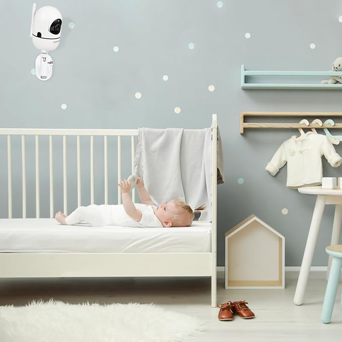 Adjustable Baby Monitor Mount for HelloBaby HB65/HB40/HB6550/HB6560/HB66/HB6339/HB6550 Pro, ANMEATE SM935E, Universal Baby Monitor Wall Mount with Perfect View and Easy to Install