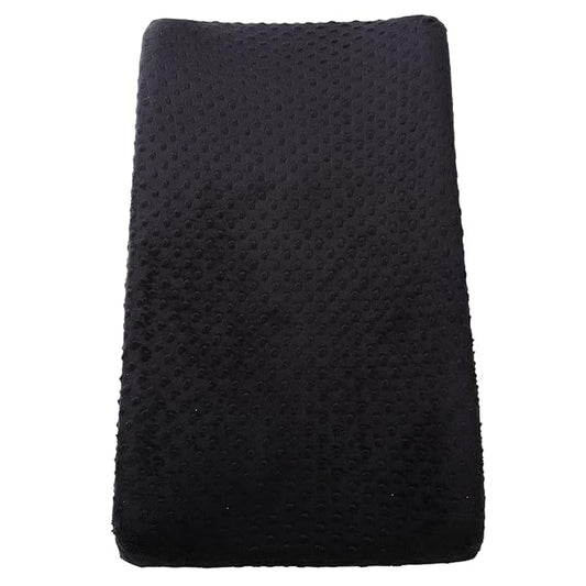 Changing Pad Cover Super Soft Dots Skin-Friendly Breathable Wipeable Changing Table Sheets for Baby Boy and Baby Girl （Black）