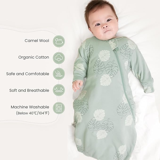 Unisex Sleeping Bag for Babies and Toddlers 1.0 Tog Sleep Sack 18-36 Months, Newborn Sleep Sack, Wearable Blanket Baby, Sleep Sack with Sleeves, Gifts for Baby