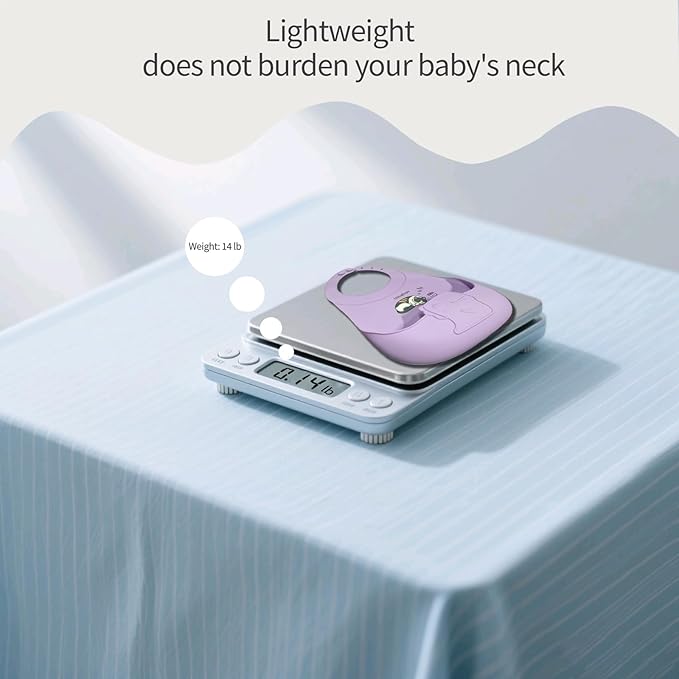 UBINGSOPA Silicone Baby Bibs – Adjustable, Soft, Waterproof & Durable, with Large Food-Catching Pocket, Feeding-Friendly