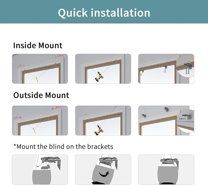 MYshade Custom Size Cellular Shades, Cordless Customized Blackout Windows Blinds for Bedroom, French Door, Bathroom, Kitchen, Camper, Room Darkening Light Control Pull Down Window Shades Grey