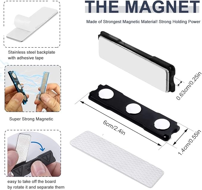 Magnetic Blackout Blind,100% Portable Blackout Curtain for Bedroom,No Drill Window Shades,DIY Cut Black Out Window Cover with Suction Cups and Magnetic Closure,2 Way to Put Up (118" x 57")
