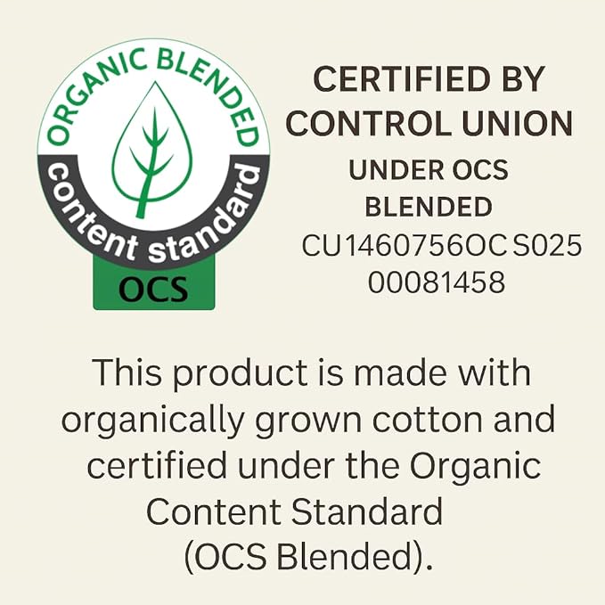 Crib Organic Mattress Protector Pad - Certified Organic Cotton Waterproof Breathable Mattress Pad Cover - 250 GSM Comfort - Deep Pocket - Fitted Comfort