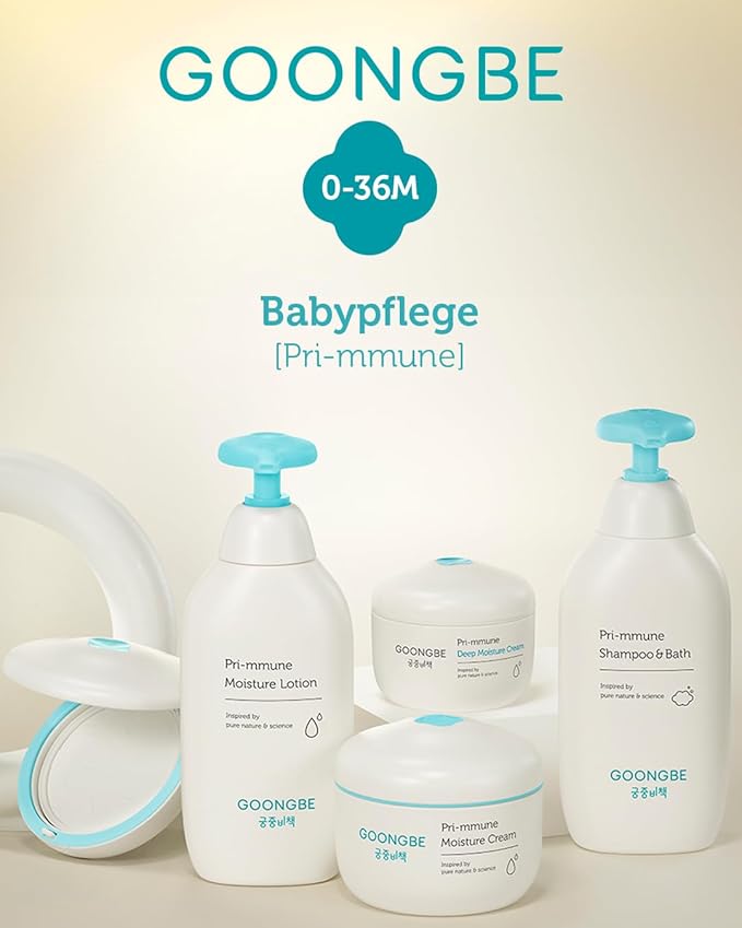 GOONGBE Baby Soothing Powder Lotion - Korean Baby Quick Buttocks Soothing Diaper Irritation Relief for Baby's Sensitive Skin - Dermatologically Tested - Non Flaky Powdery Lotion, 5.07 fl.oz.