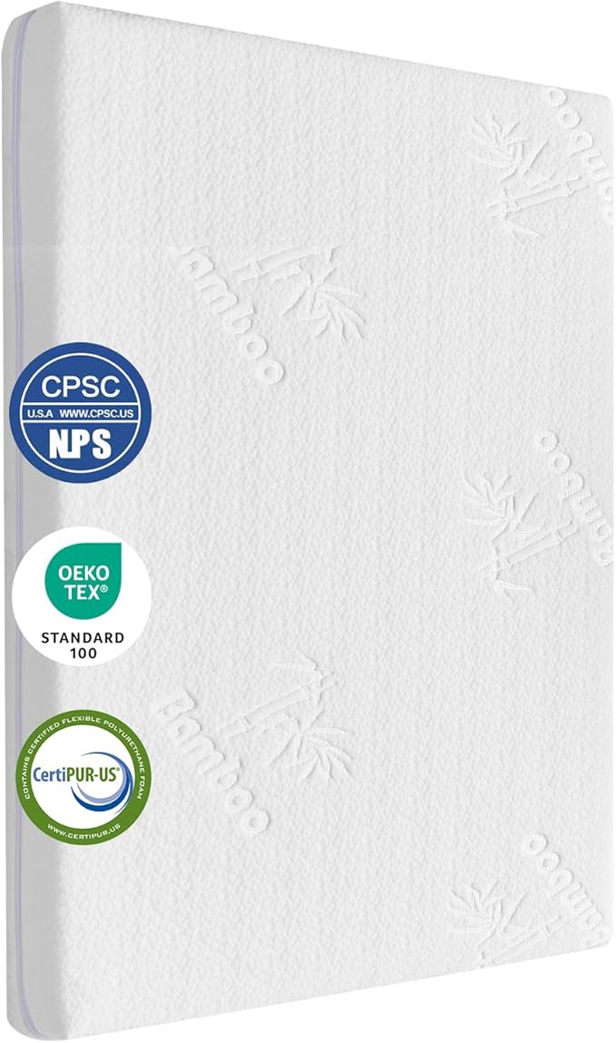 35x20 Bassinet Mattress for ANGELBLISS: 2" Thick Dual Sided Gel Memory Foam Bassinet Mattress Fit for Yamesmile/Bellababy/AMKE/ANGELBLISS Baby Bassinet