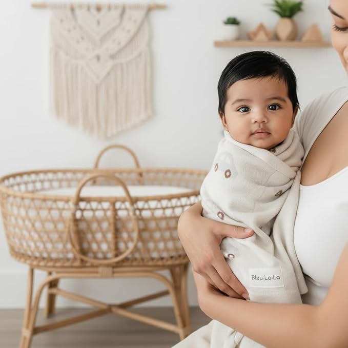 Knit Baby Blanket for Girls and Boys 100% Cotton Buttery Soft Cozy Receiving Swaddle Stroller Blanket for Shower Gift Registry for Newborns, Infants, Toddlers (Cars - Cream)