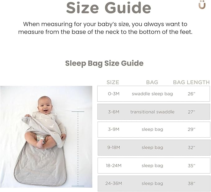 GUNAMUNA Sleep Sacks for Babies Toddlers and Newborns, Easy Changing Diaper Zipper, Cozy, 2.5 TOG