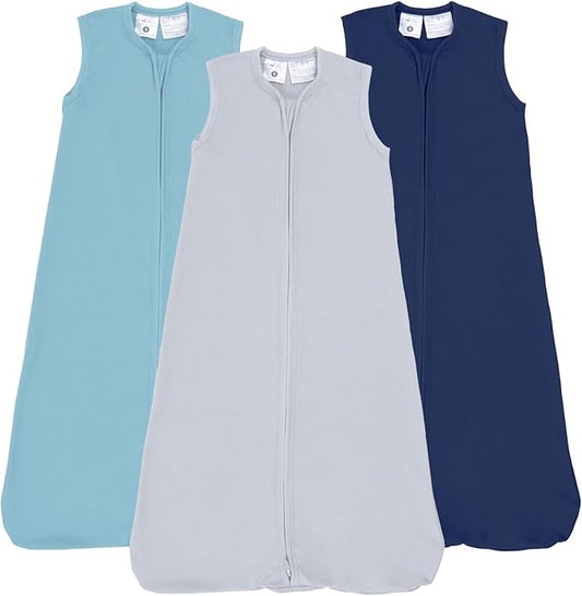 littogoose Baby Sleep Sack Wearable Blanket Baby Sleeping Bag, 0.5 TOG Toddler Sleeping Sack 0-3-6-12-24 Months,3 Pack