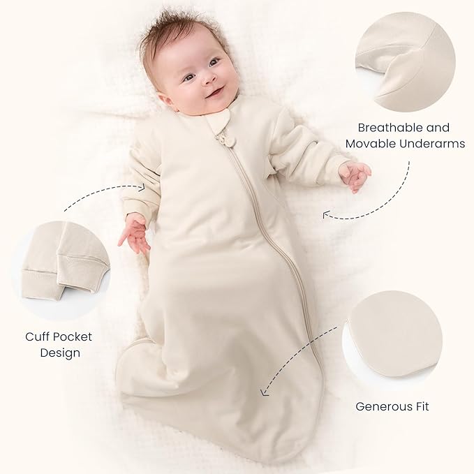 Unisex Sleeping Bag for Babies and Toddlers 3.5 Tog Sleep Sack, Baby Sleep Sack, One piece with sleeves, Gifts for Baby
